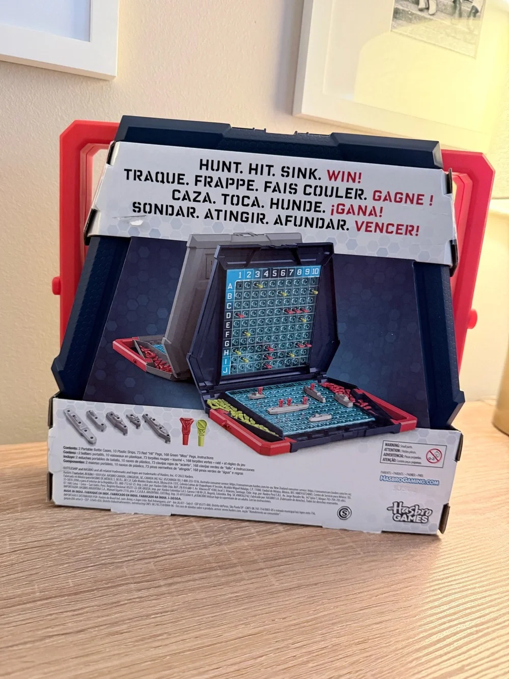 Hasbro Battleship Game - Gray and Red Carry Case